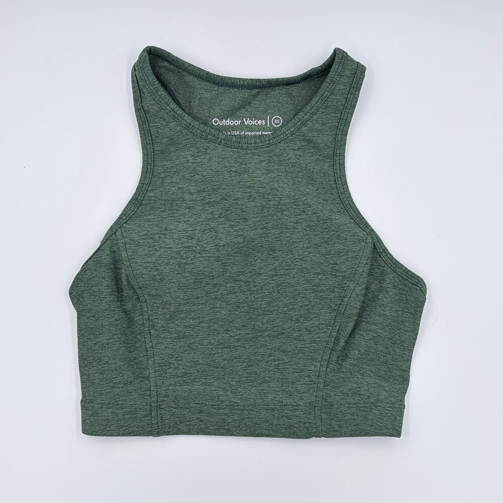 Outdoor Voices Athena Crop Top Green XS